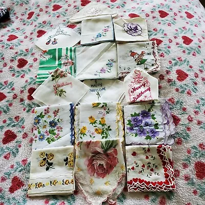 16 Lovely Womens & Childrens Hankerchiefs • $31.99