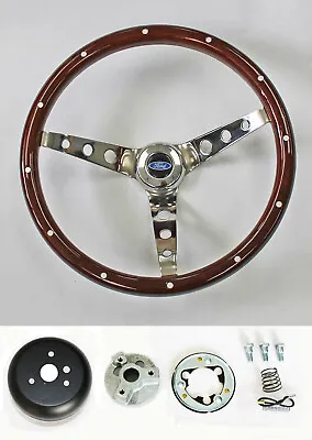 78-91 Ford Bronco F100 F150 F250 F350 Wood Steering Wheel Rivets High Gloss 15   • $204.90