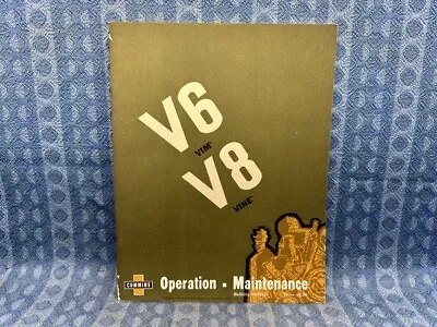 $11.99 • Buy 1963-1964 Cummins V6 VIM & V8 VINE Original Operation & Maintenance Manual