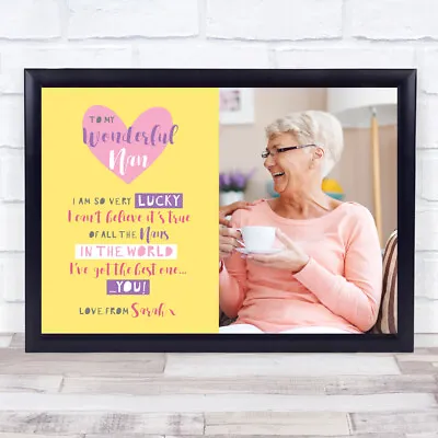 Wonderful Nan Poem Photo Hearts Personalised Gift Art Print • £54.95