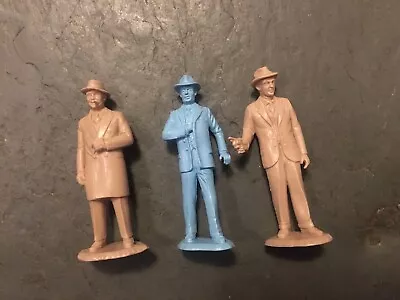 MARX UNTOUCHABLES FIGURES 54mm SP CAPONE & NESS RECASTS PLUS ORIGINAL BLUE FED • $9.99