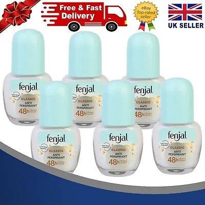 £19.99 • Buy Fenjal Creme Deodorant Roll On Cream 50ml-Pack-6