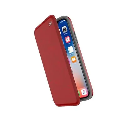$51.95 • Buy Speck Presidio  FOLIO  Wallet Stand  Case For  IPHONE  X XS  5.8'' – Red