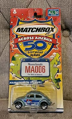 Matchbox Across America 50th Birthday Series #6 MASSACHUSETTS 1962 VW Beetle • $6