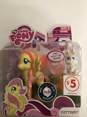 2010 My Little Pony Fluttershy With Rabbit Comb And Wagon Nip Mlp • $39.95