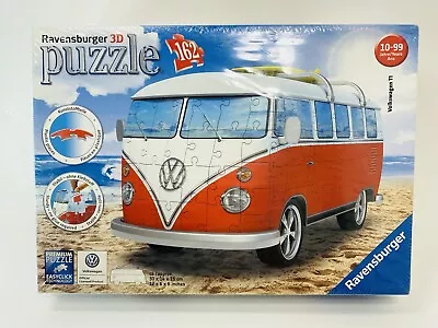 Ravensburger 162 Piece 3d Puzzle Volkswagen T1 VW Bus With Surfboard Sealed New • $42.99