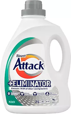 Biozet Attack Plus Eliminator Laundry Liquid Detergent 2 Liters • $17.85