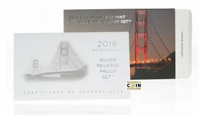 SAN FRANCISCO MINT  2018 SILVER REVERSE PROOF SET Replacement Box COA No Coins • £6.64