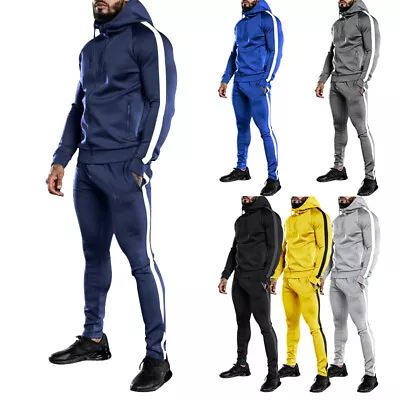 2 Piece Hoodie+Pant Sweatsuit Sets Men's Tracksuit Casual Jogging Athletic Suit • $49.99