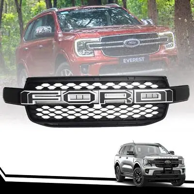 Matte Black Grille Black Logo White Rim For Ford Everest Next Gen 2022-2024 • $316.25