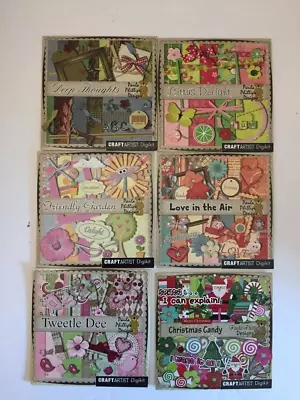 CraftArtist Digikit CD Rom - 6 Paula Phillips Designs To Choose From • £3