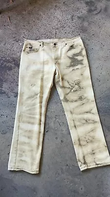 Vintage 90s Lee Custom Acid Wash Denim Jeans 36x30 • $50
