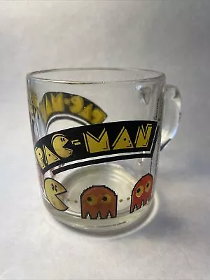 Vintage 1982 Glass Coffee Mug Pac Man Libbey Bally Midway Mfg. Co. • $12.30