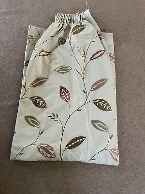 £6.99 • Buy Fab MONTGOMERY Floral Design Lined Curtains Size 42W/71 Drop-Pencil Pleat