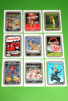 2013 Wacky Packages ANS11 All-New Series 11 COMING DISTRACTION SILVER 9 CARD SET • $24.99