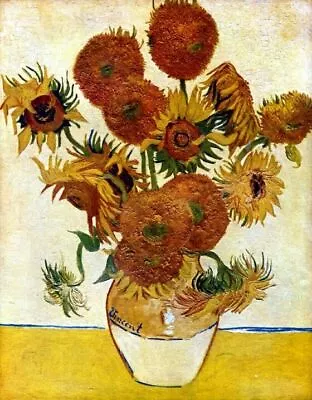 £14.39 • Buy VINCENT VAN GOGH'S SUNFLOWERS REPRO Art Print A4 A3 A2 A1