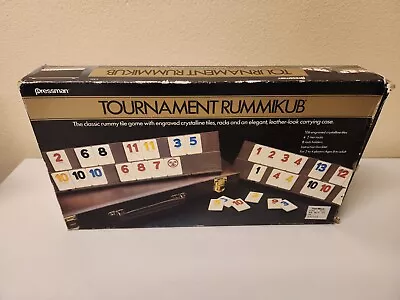 Vintage Tournament Rummikub Pressman Game Leatherette Case  • $29.99