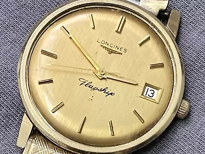 Wristwatch LONGINES Cal 285 17 Jewels  10 K GOLD Filled FLAGSHIP • $76