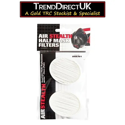 £9.95 • Buy PAIR OF Trend AIR STEALTH SAFETY RESPIRATOR MASK P3 FILTERS STEALTH/1