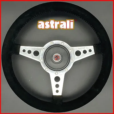 14  MGB Roadster Alcantara Steering Wheel And Boss Fits 1970-1981 With MG Badge • $126.23