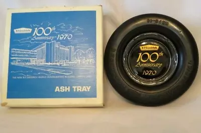 NIB 1970 B.F. GOODRICH 100th ANNIVERSARY SILVERTOWN LIFESAVER TIRE ASHTRAY • $41