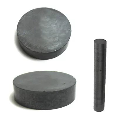 25 Round Magnets Ceramic Disc Solid Ferrite Strong Craft Refrigerator Industrial • $6.39