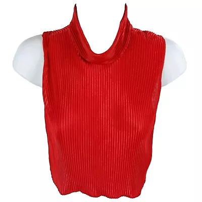 Paul Harris Design Women’s Men's Faux Mock Collar Turtleneck Dickie Vintage Red • $14.63