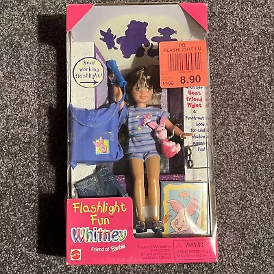 1997 Flashlight Fun Whitney (with Piglet) Friend Of Barbie NIB Model #19671 • $35