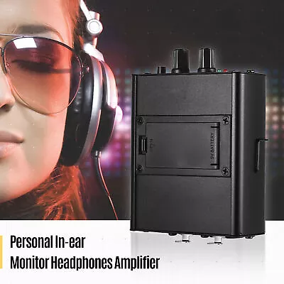 Personal In-Ear Monitor Headphone Amplifier Amp For Drummers Guitar Players B0Z7 • $26.97