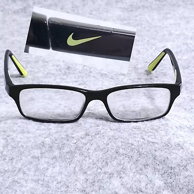 Nike Kids Eyeglasses 5534 416 BLACK VOLT GREEN-SWOOP LOGO 48-14-130 • $22.95