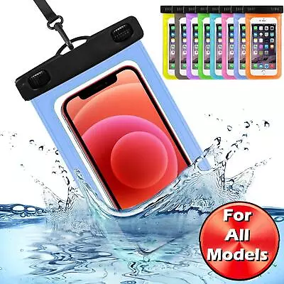 Swimming Waterproof Underwater Case Cover Dry Bag Pouch Lanyard For Mobile Phone • £3.95