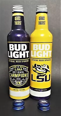 $9 • Buy 2X BUD LIGHT Aluminum Beer Bottles - NCAA - LSU TIGERS