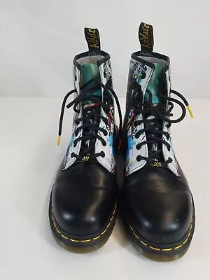 Dr. Martens Unisex 1460 Basquiat II Multicolor Lace Up Combat Boots Size M11 W12 • $50