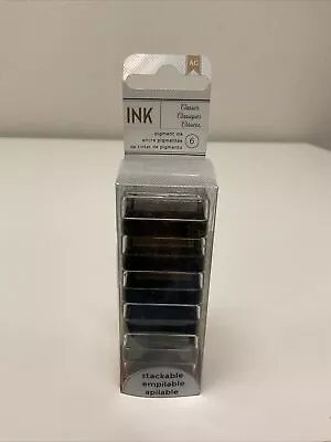 American Crafts Stackable Mini Ink Pads 6 Inks/pack Classics - 6 PACK • $23.75