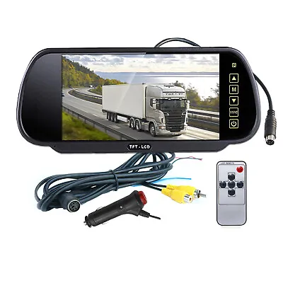7  Car TFT LCD Mirror Monitor For Reverse Car Rear View Backup Camera Parking • $40.58