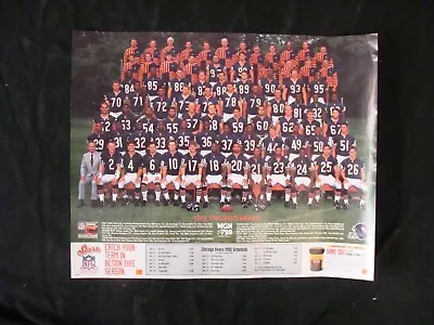 1992 CHICAGO BEARS Poster MIKE DITKA JIM HARBAUGH Original Store Promo • $15