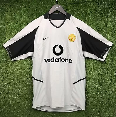 Vintage Authentic Nike Manchester United Goalkeeper Pro Jersey Men Med Vodafone • $29.99