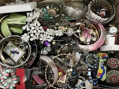 Costume Jewelry Modern Vintage Craft Wearable Mixed 12 LBS Lot • $35