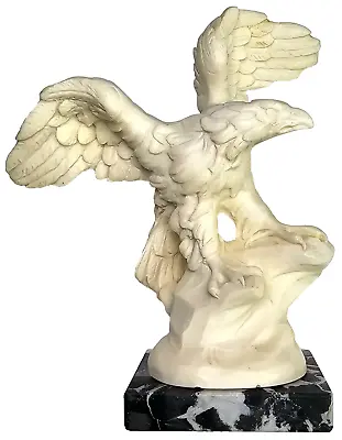 Vintage Norleans Italy A Santini Art Sculpture Eagle Figurine Marble Base 6in • $29