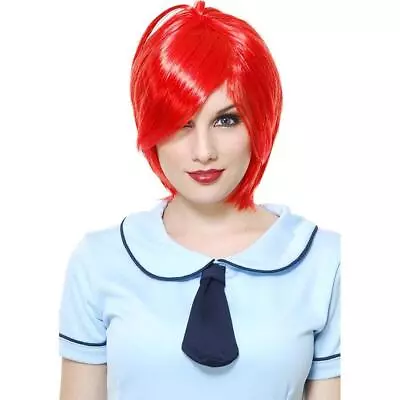Kasane Teto Wig Red Anime Girl Fancy Dress Up Halloween Adult Costume Accessory • $39.85