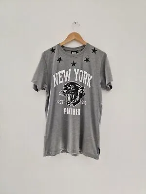 Beck & Hersey New York Panthers T Shirt Medium Grey Cotton Blend • £7.99