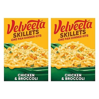 Velveeta Skillets Chicken & Broccoli Pasta 13.6 Oz 2 Pack; Fast Free Shipping • $13.99