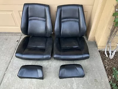 Lancia Scorpion Montecarlo Seat Cushion Set Rare 1976-77 Black • $499.90