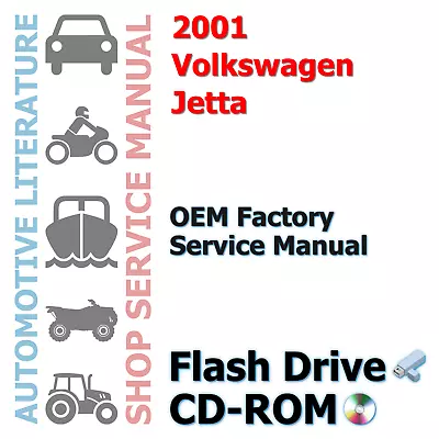 2001 Volkswagen Jetta Complete Service Manual • $19.39