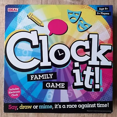 Clock It - Say Mime Or Draw - Family Friends Fun Game By Ideal New • £7.50