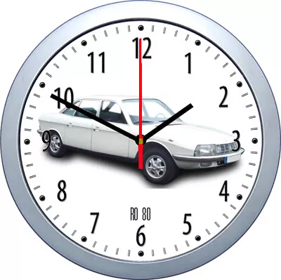 Wall Clock With Car Motif : Car Brand N - Optional Radio Clock Free Dedication • £34.51