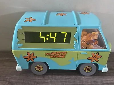 Vintage Scooby-Doo The Mystery Machine Van Alarm Clock Lights Up Needs Repairs • $36.99