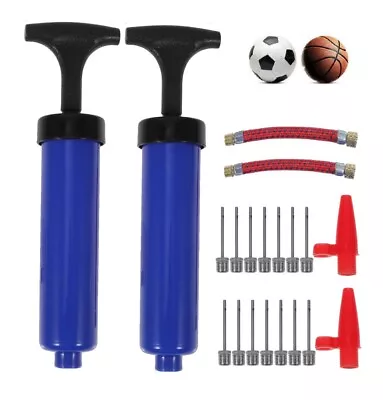 Hand Air Pump Portable Bicycle Bike Tire Inflator Basketball Soccer Sport Ball • $9.98