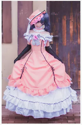 Black Butler Ciel Phantomhive Cosplay Dress Princess Costume With Hat Halloween • $50.81