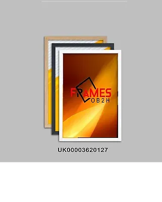 £4 • Buy Modern Mat Thin Black Photo Frame White, Oak A2,A3,A4,A5,A6, Picture Frames